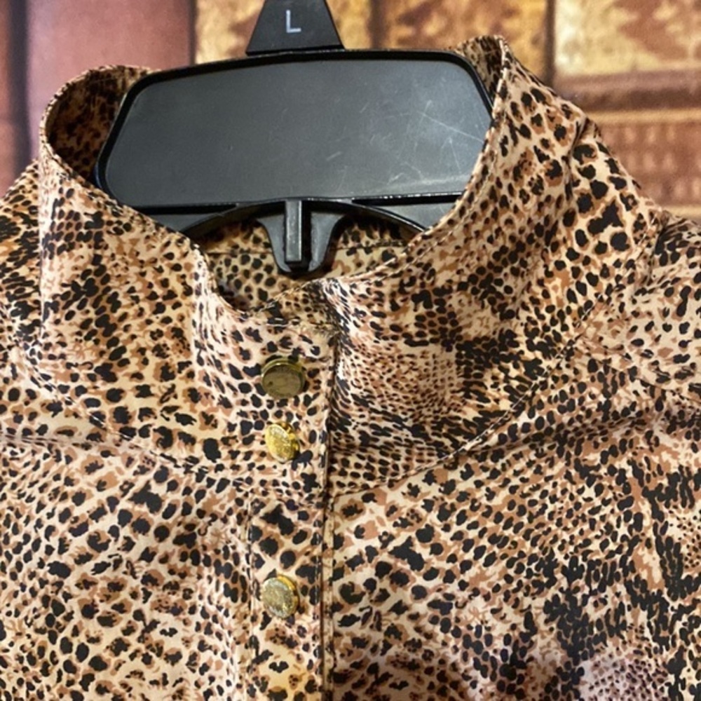 Bebe Y2K Snake Print Stretch Snap Front Top Animal Print - Picture 2 of 11